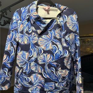 Lilly Pulitzer Blue and Pink Long Sleeve Top